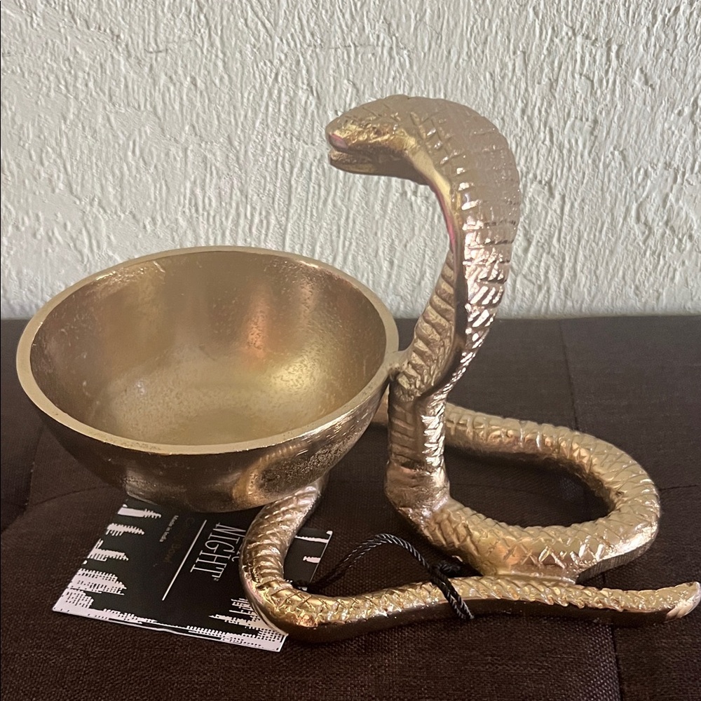 # 0980+ Candy Vintage Brass Cobra Decorative Bowl made in India - Picture 6 of 9